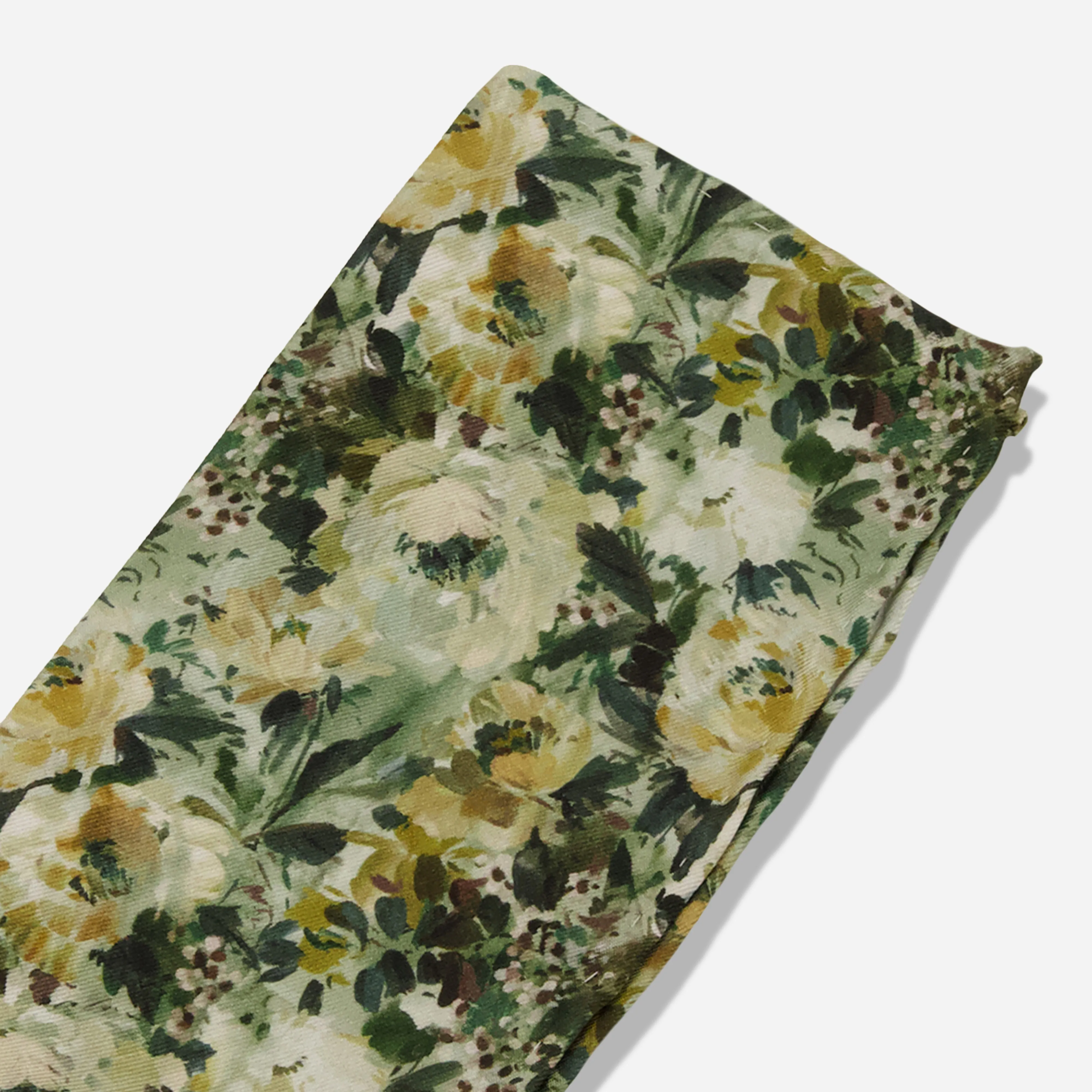 Kelly Ventura x Tie Bar Peonia Forest Pocket Square