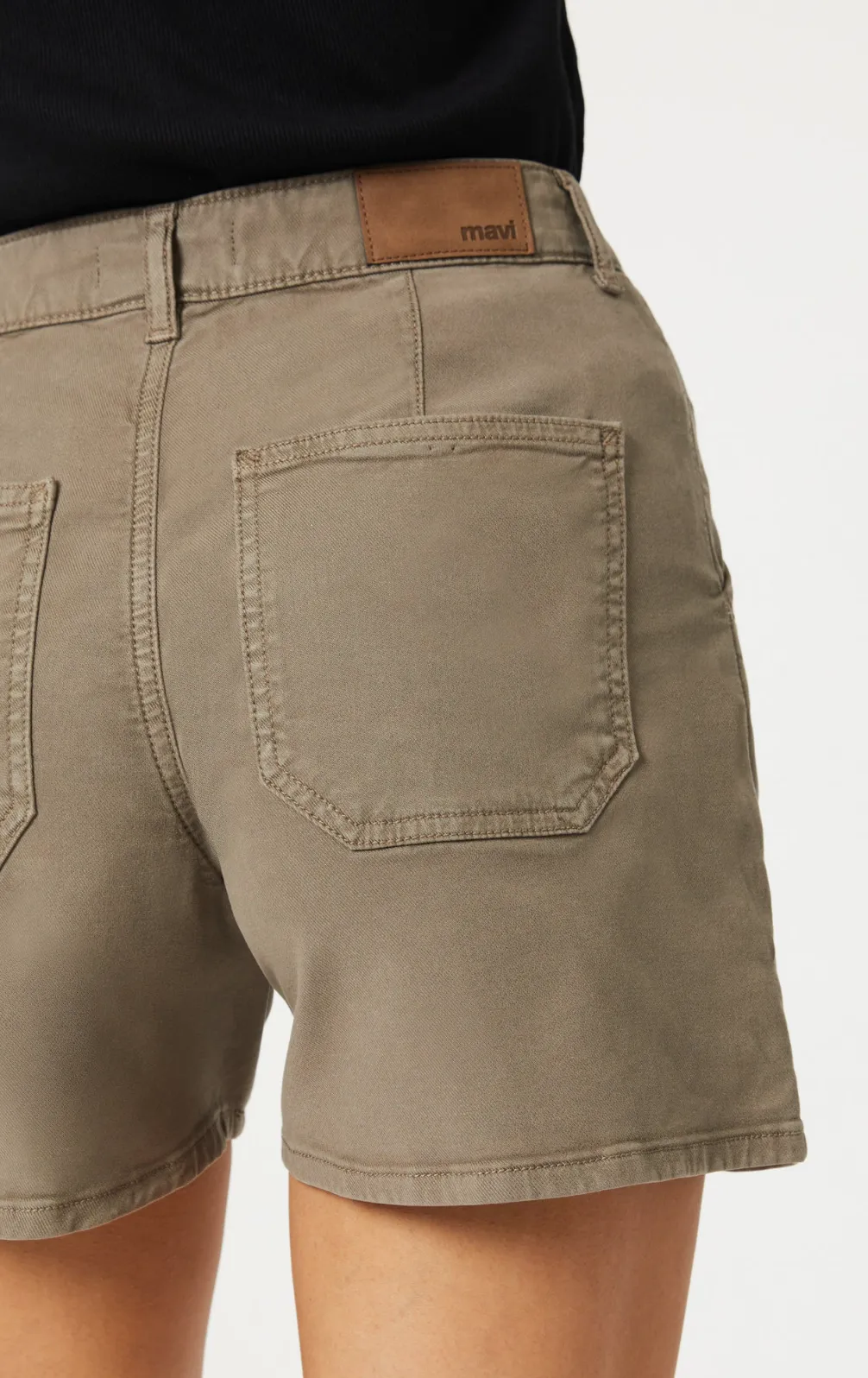 KYLIE VETIVER LUXE TWILL SHORTS