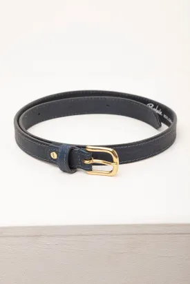 Ladies Croc Effect Leather Belt