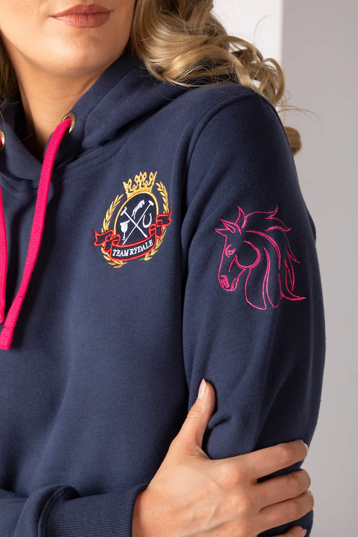 Ladies Emblem Overhead Hoody