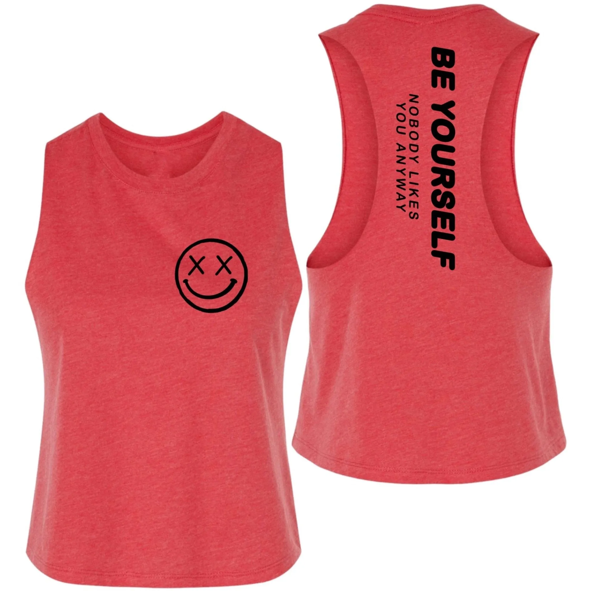 Ladies "Be Yourself" Flowy Crop Tank | Mix Up