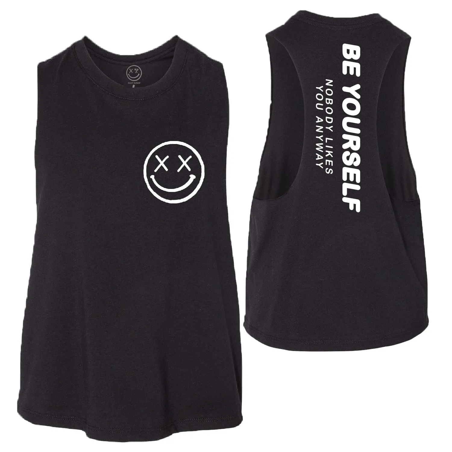 Ladies "Be Yourself" Flowy Crop Tank | Mix Up