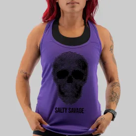 Ladies "Print Skull" Racerback Tank