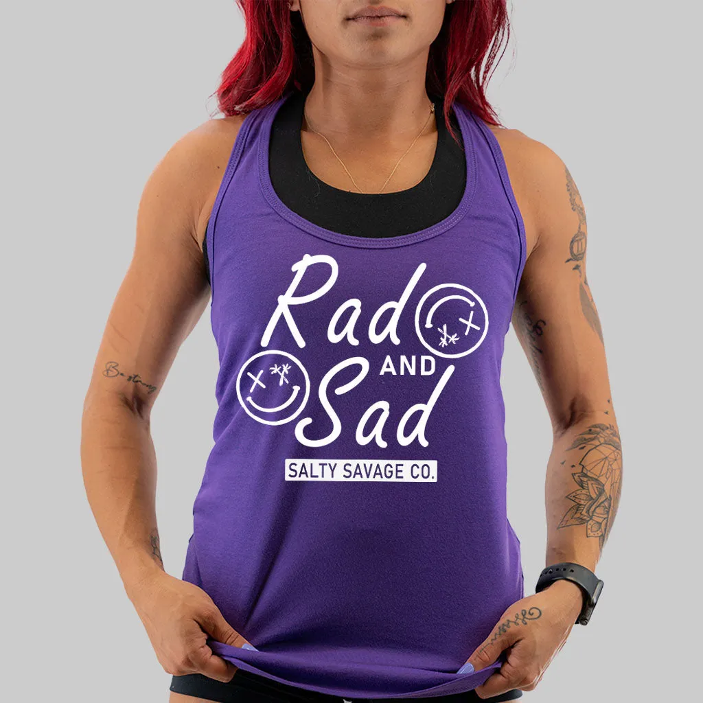 Ladies "Rad and Sad" Racerback Tank