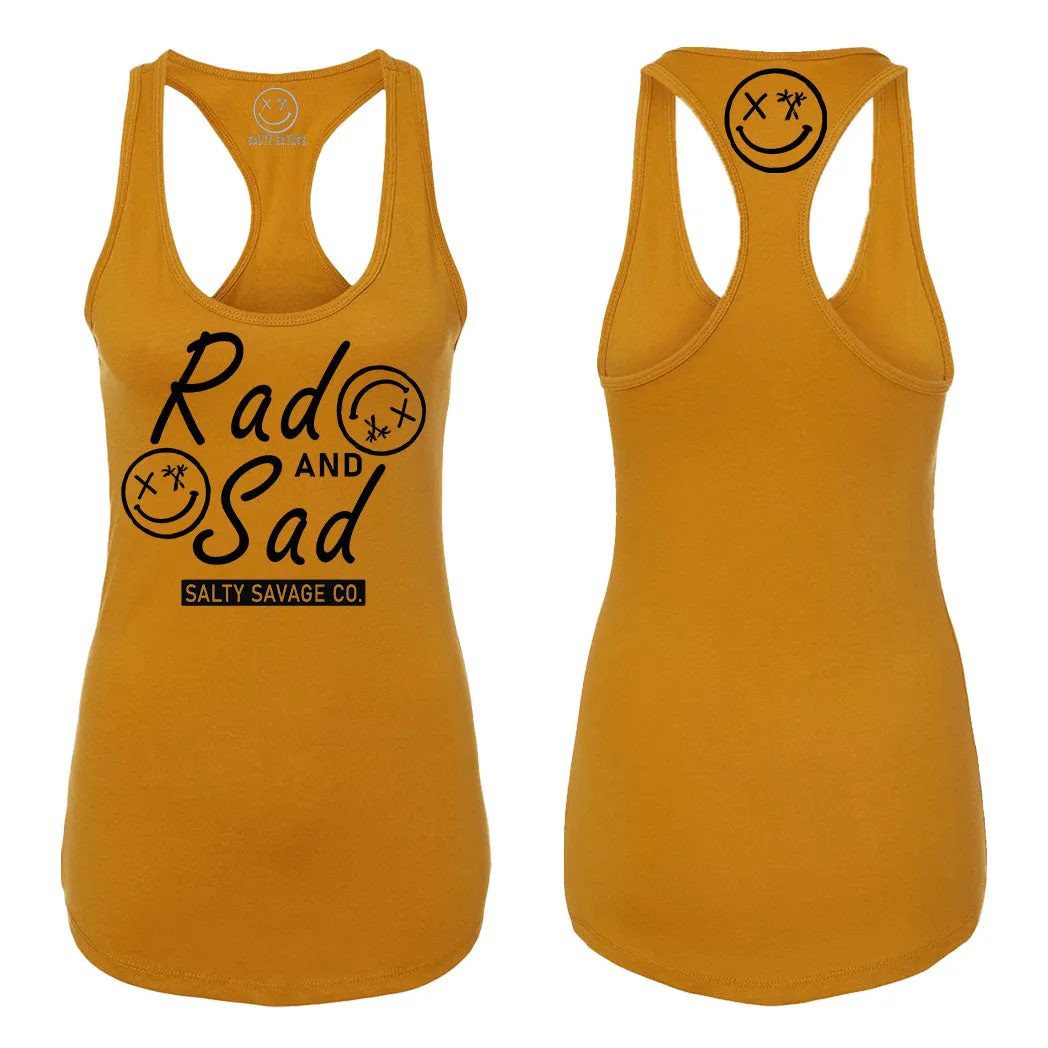 Ladies "Rad and Sad" Racerback Tank