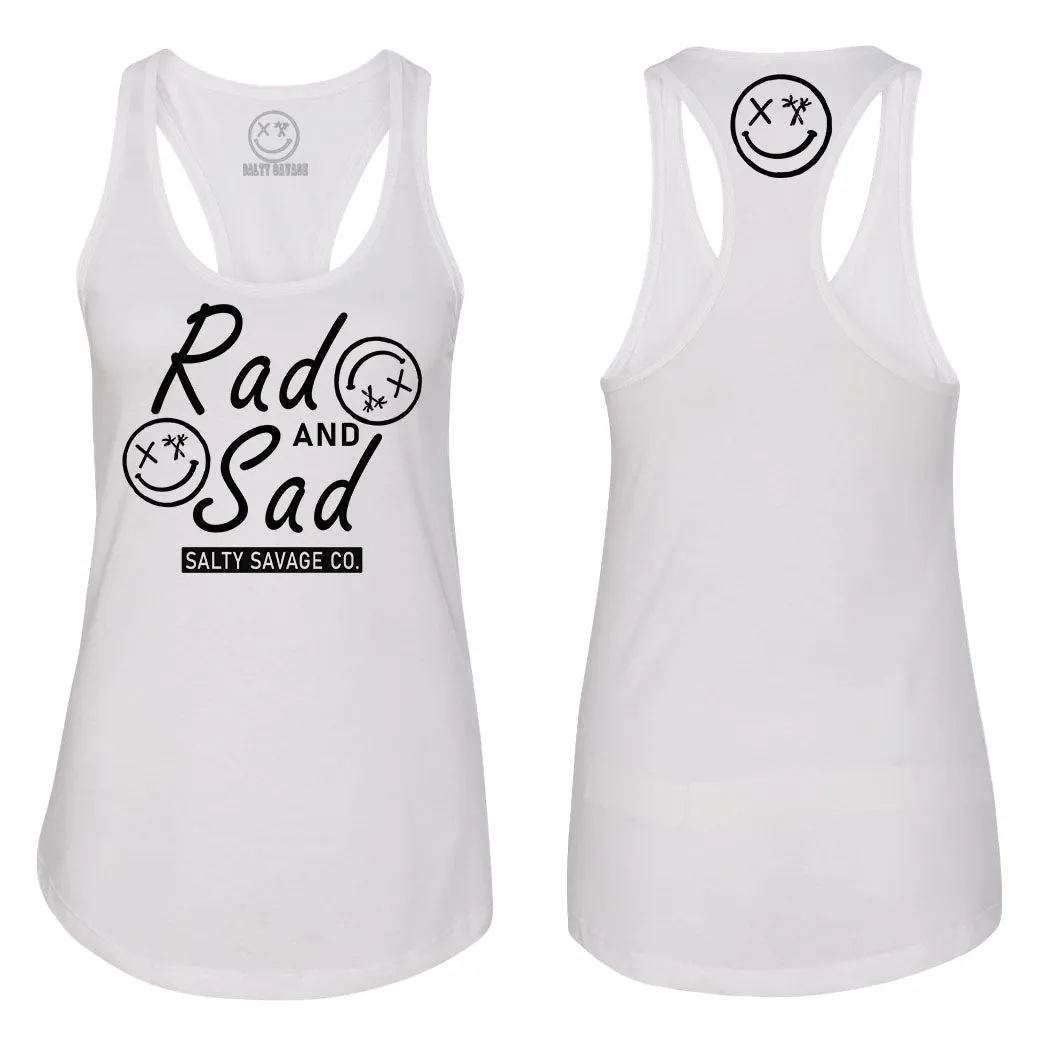 Ladies "Rad and Sad" Racerback Tank