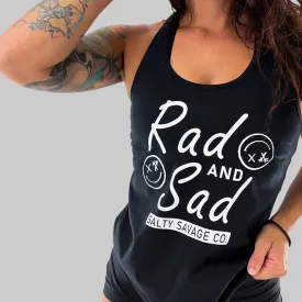 Ladies "Rad and Sad" Racerback Tank