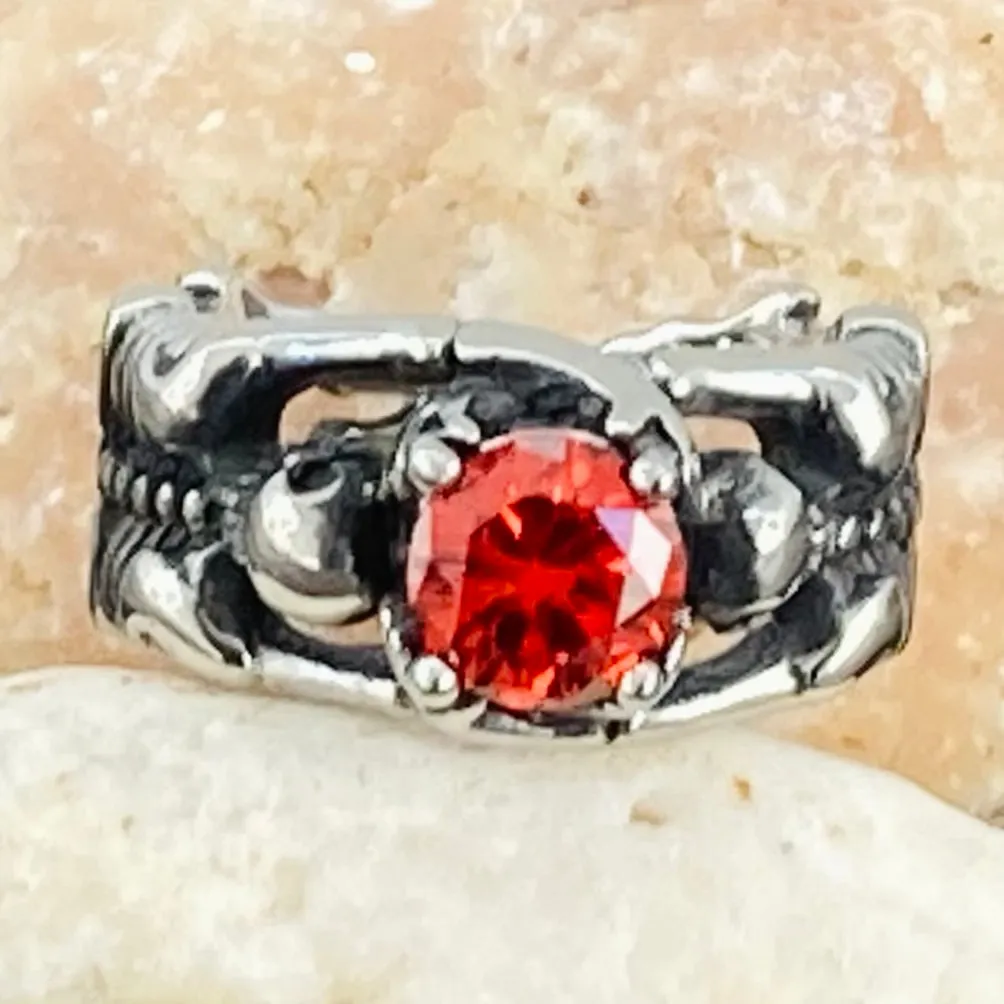 Ladies Ring - 07 July Birthday - Ruby - R113