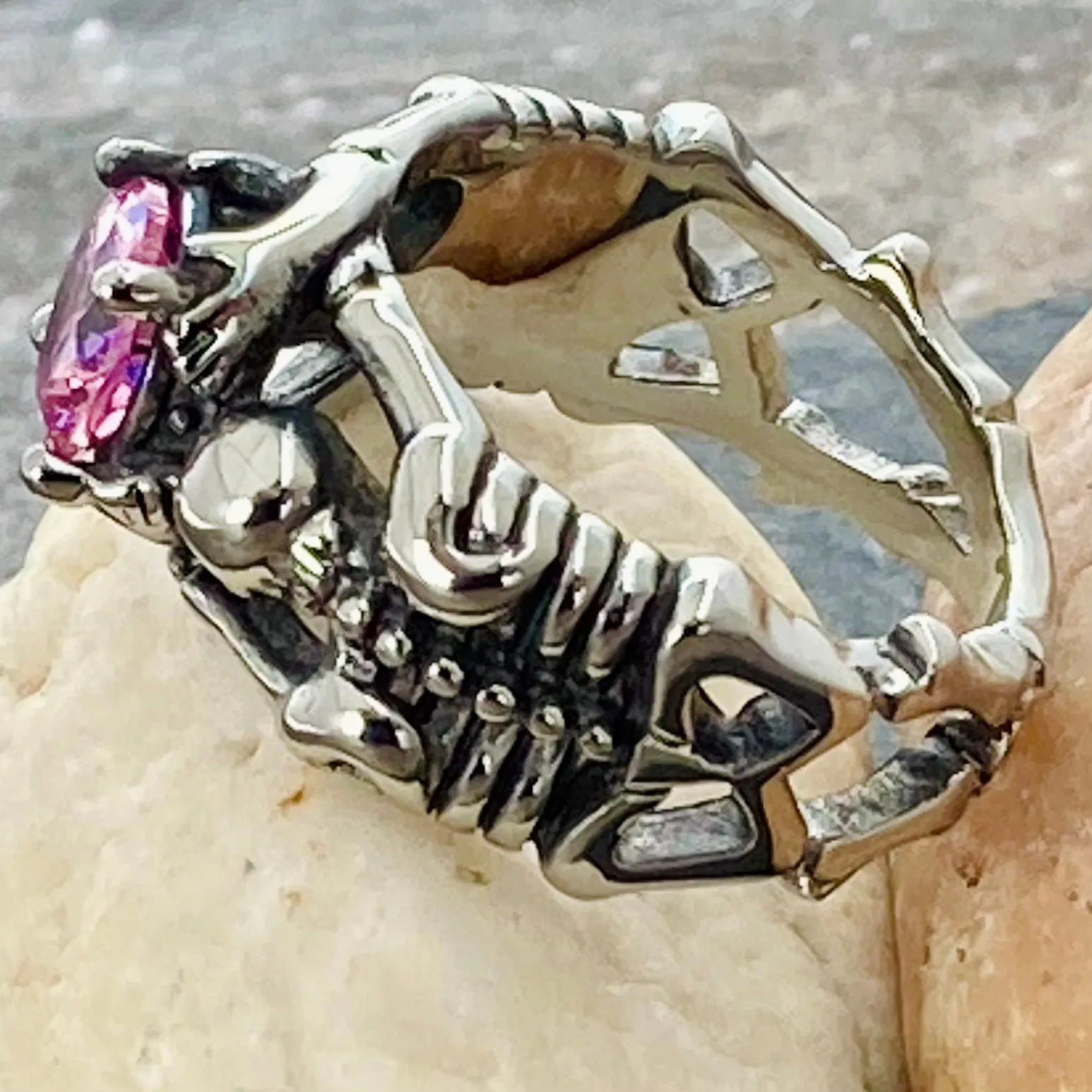 Ladies Ring - 10 October Birthday - Pink Tourmaline  - R116