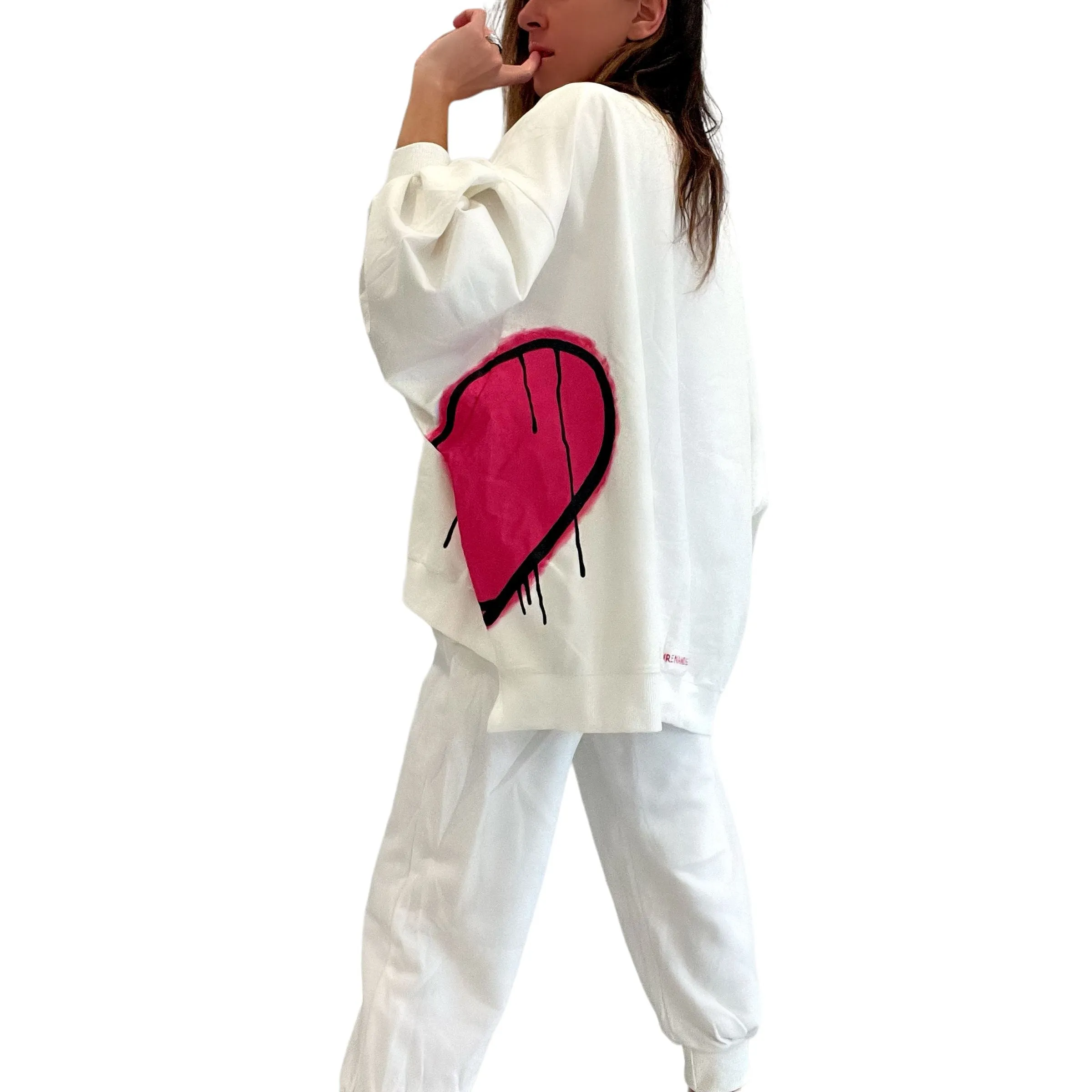 'Love Peace' Painted Loungewear Set