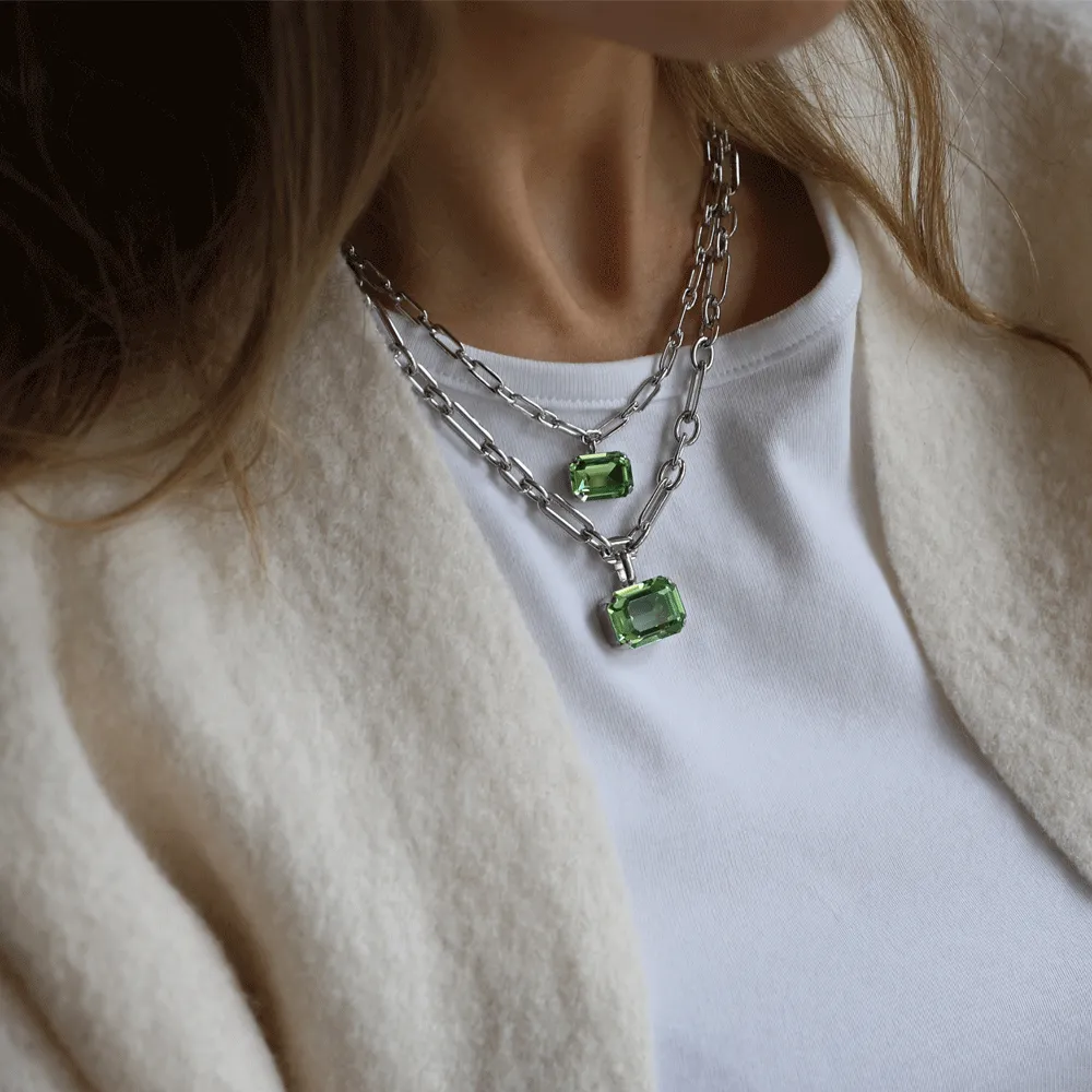 Lydia Chain Necklace / Peridot