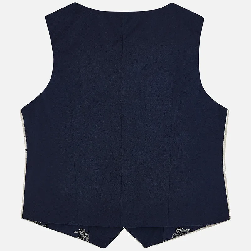 Mayoral Tailored Linen Vest