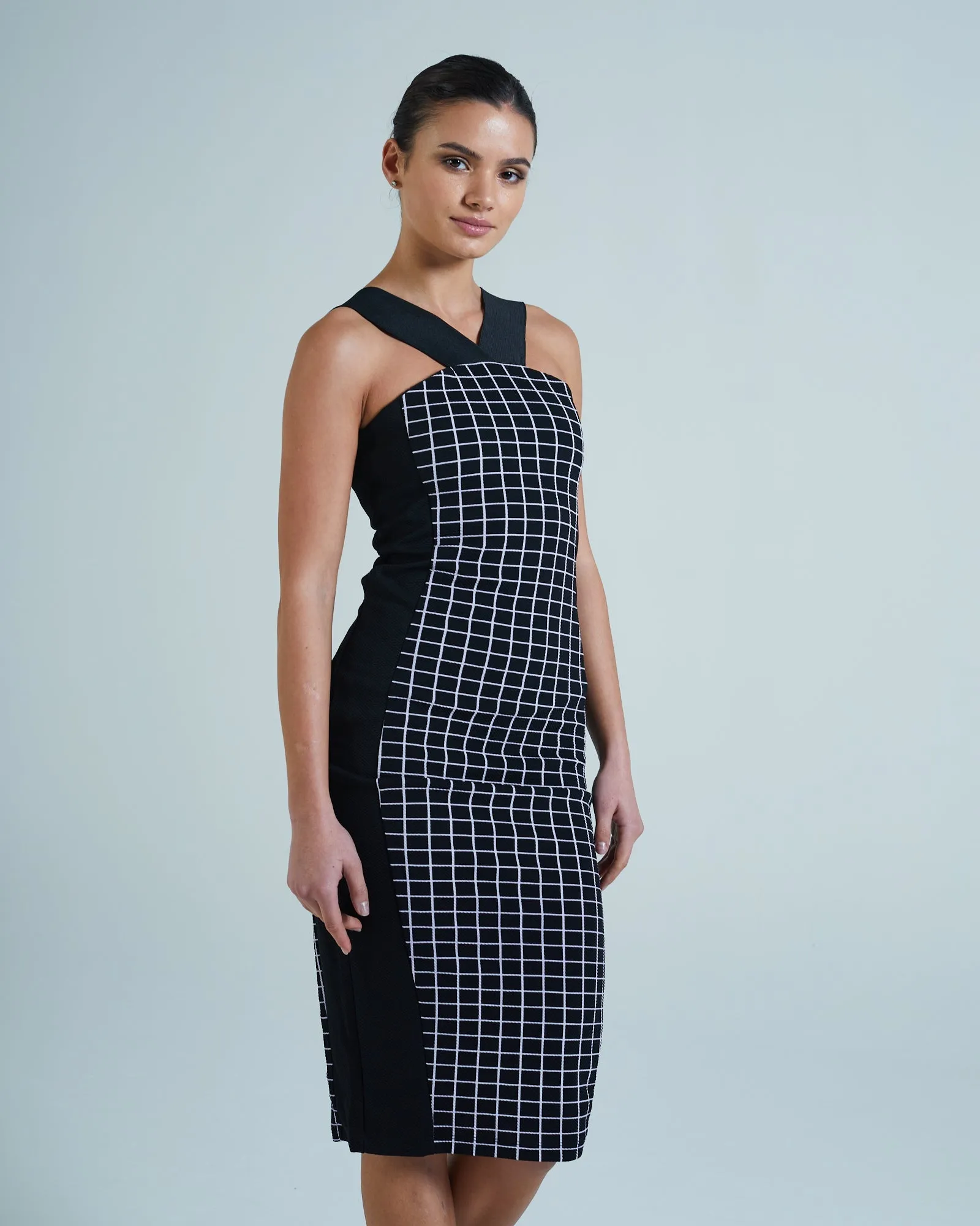 Monica Dress Black/White