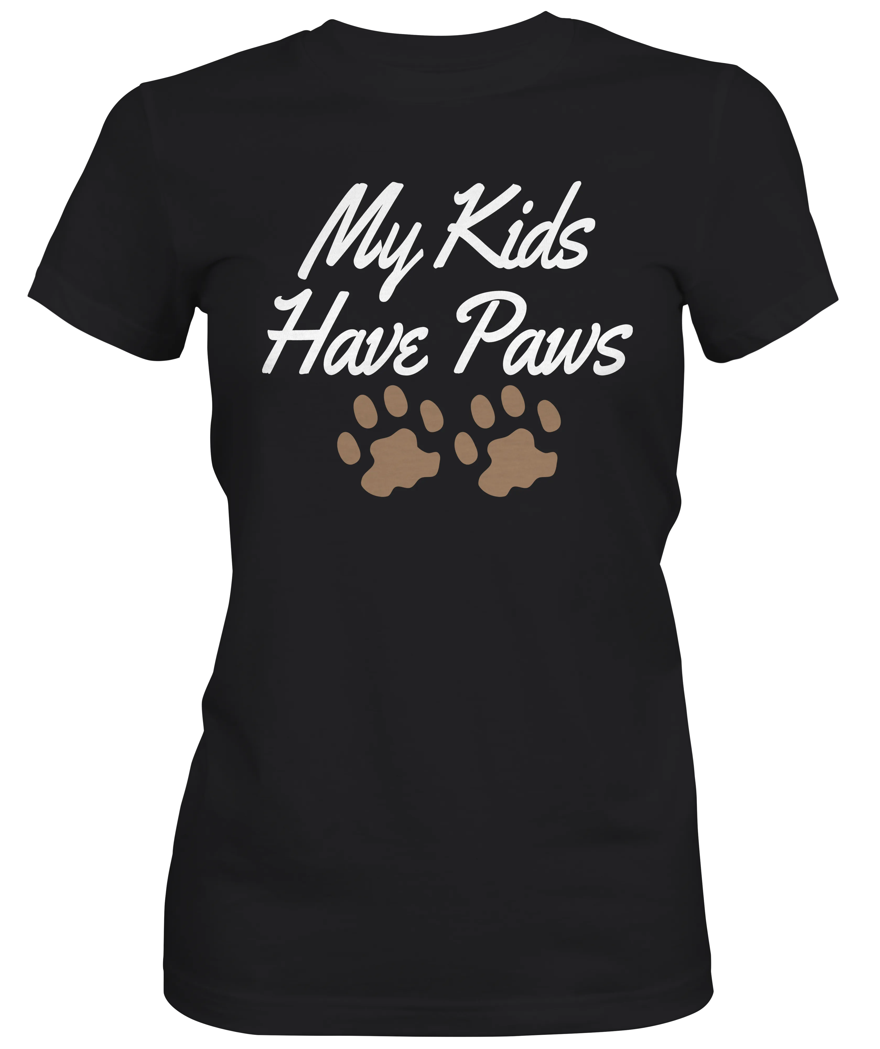 My Kids Have Paws Ladies T-shirt