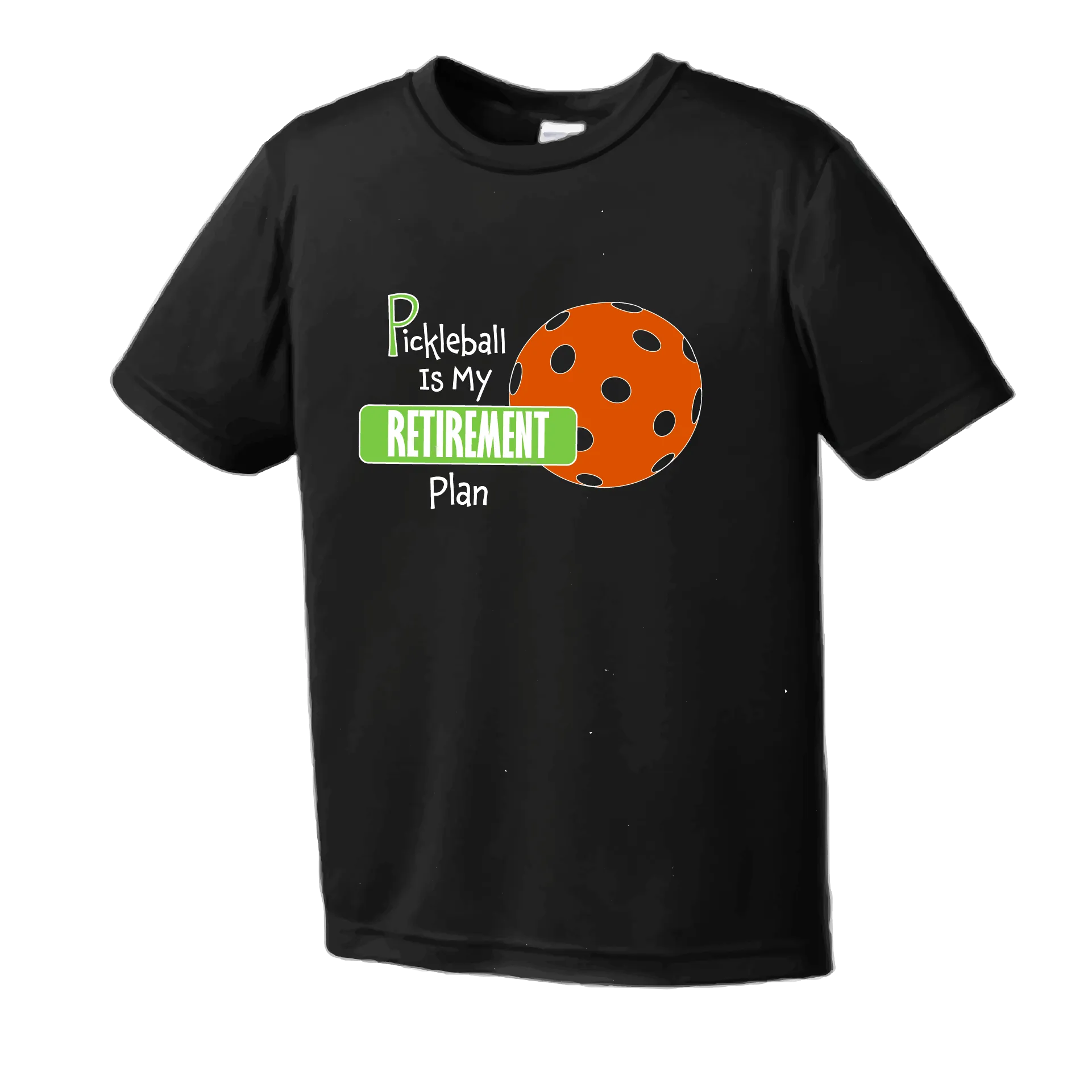 Pickleball Is My Retirement Plan | Men's Short Sleeve Pickleball Shirts | 100% Polyester