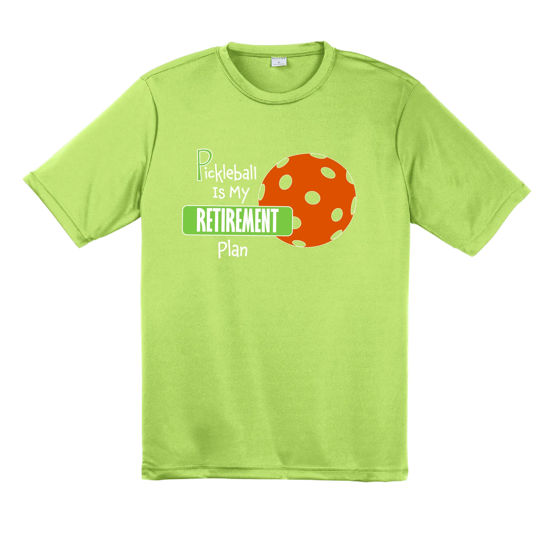 Pickleball Is My Retirement Plan | Men's Short Sleeve Pickleball Shirts | 100% Polyester