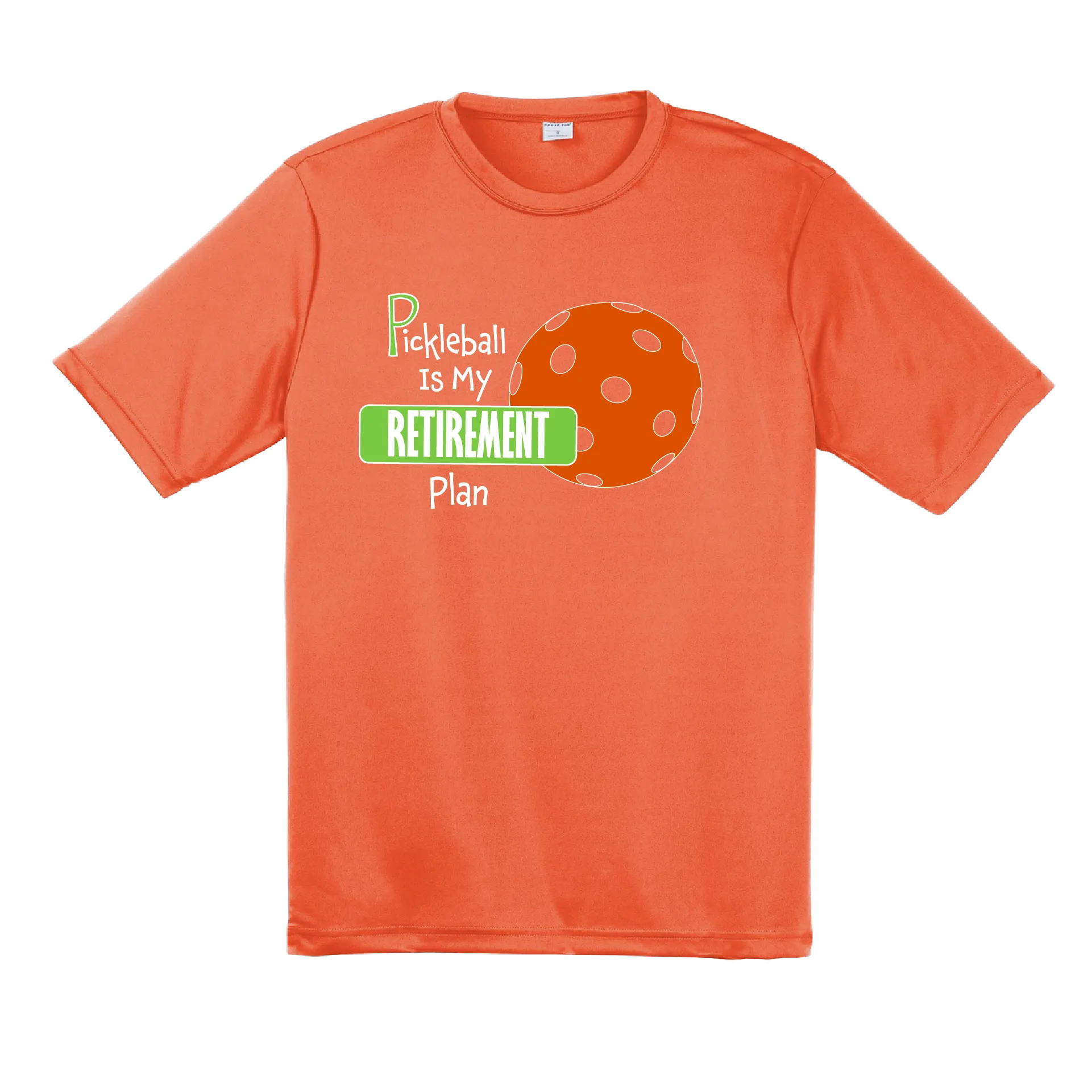 Pickleball Is My Retirement Plan | Men's Short Sleeve Pickleball Shirts | 100% Polyester