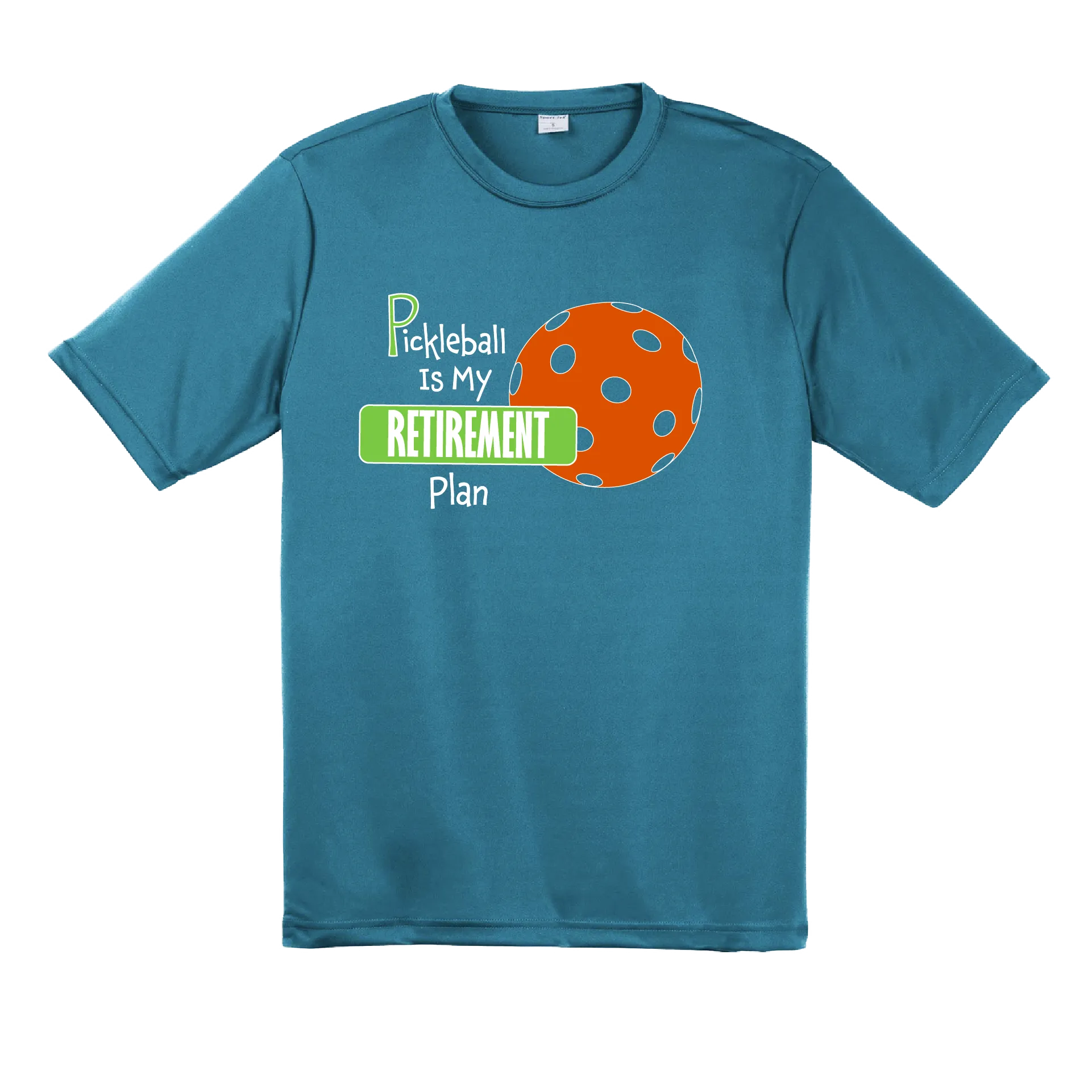 Pickleball Is My Retirement Plan | Men's Short Sleeve Pickleball Shirts | 100% Polyester