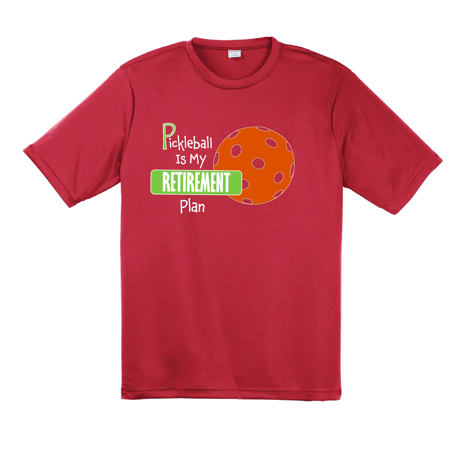 Pickleball Is My Retirement Plan | Men's Short Sleeve Pickleball Shirts | 100% Polyester