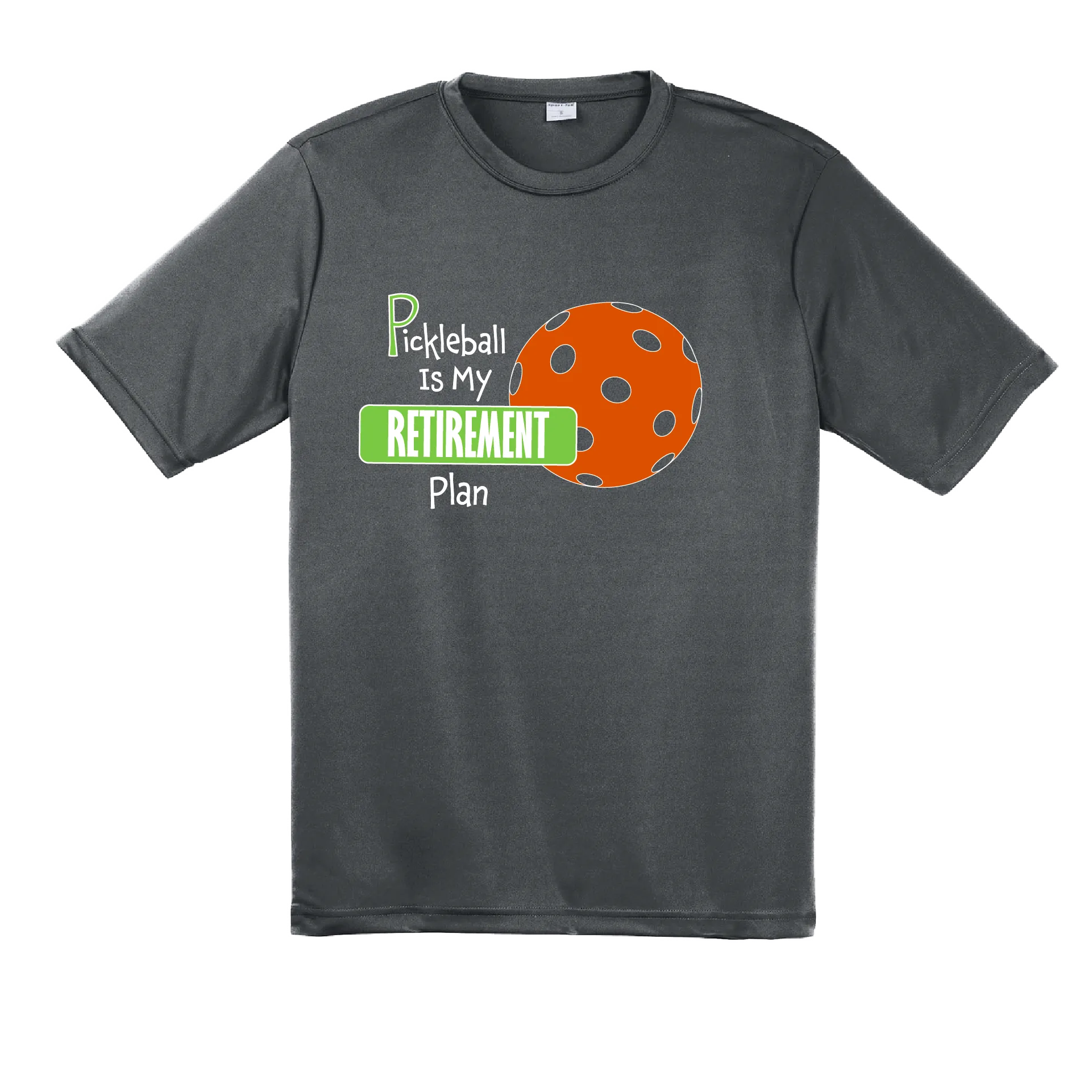 Pickleball Is My Retirement Plan | Men's Short Sleeve Pickleball Shirts | 100% Polyester