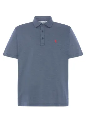 Polo Hombre Manga Corta Algodón Premium - Azul 0010_39