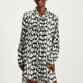 Printed Shirt Dress