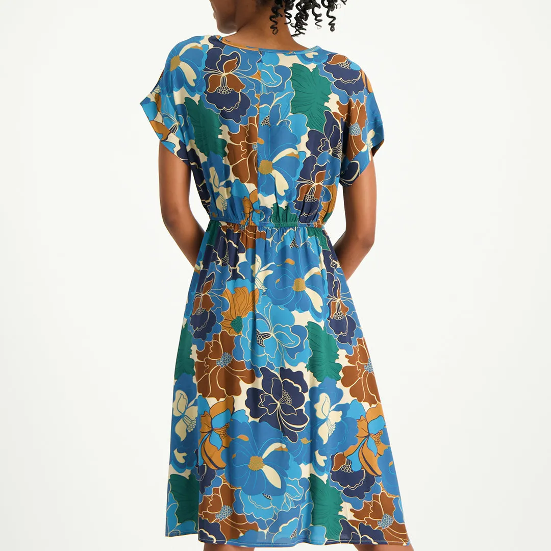 Printed Sleeve  Dress