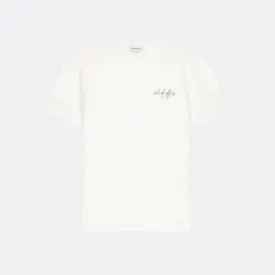 "Out of Office" Linen Villiers T-Shirt (Off White)