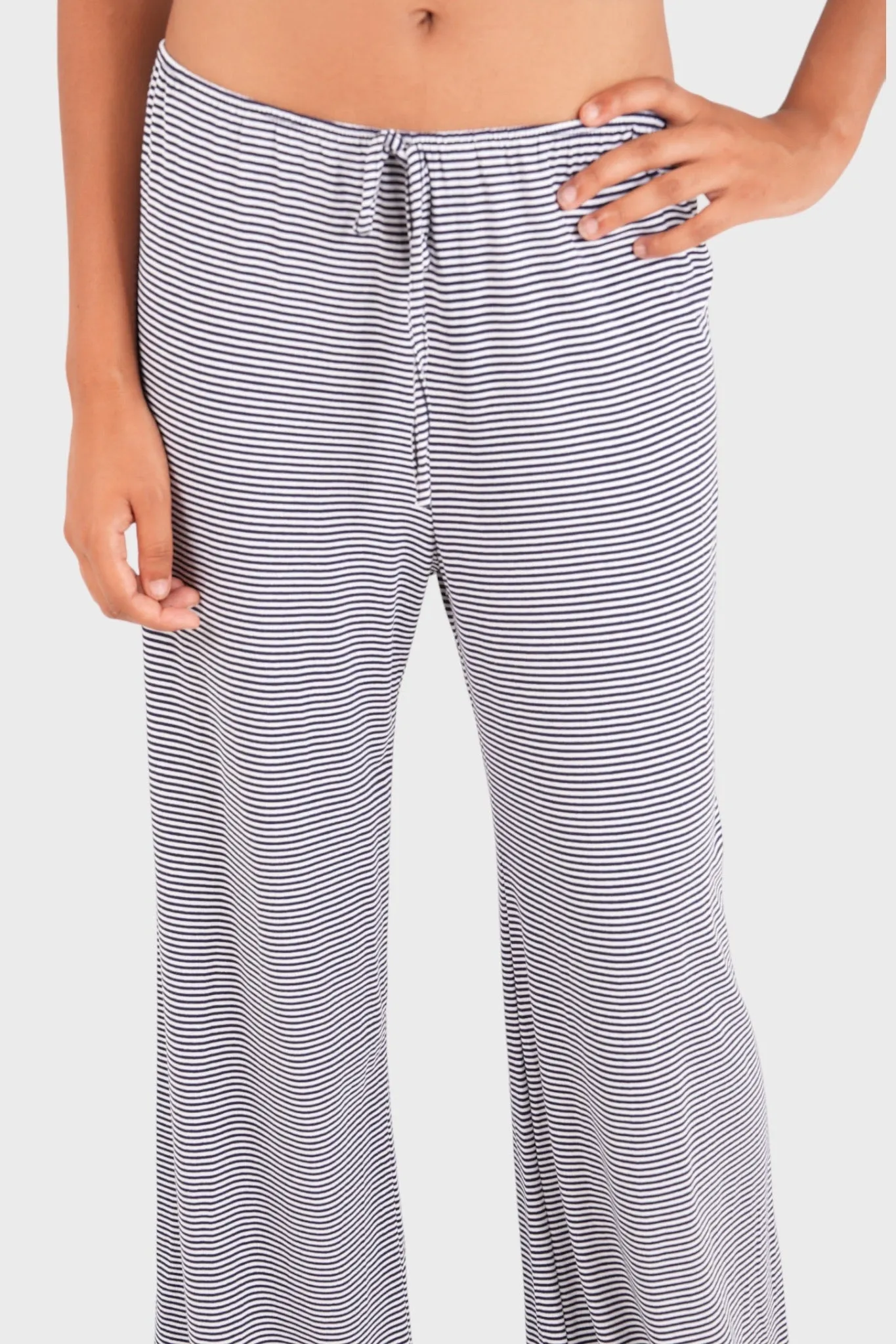 "Striped" pants black