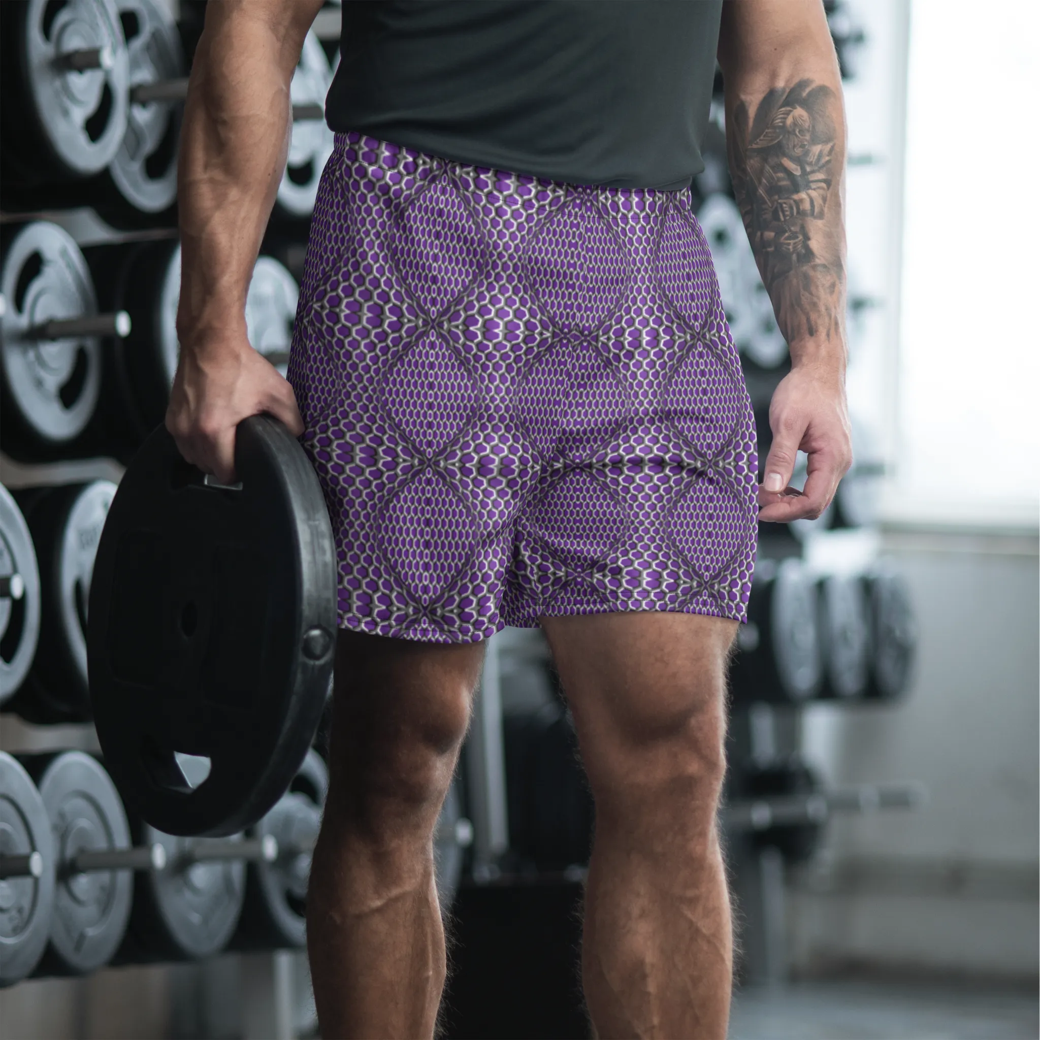 Recursia Illusions Game Men's Athletic Shorts