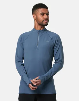 Relentless 1/4 Zip in Thunder Blue