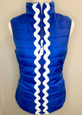 SALE - XS ONLY - Maggie May Jumbo Ric Rac Puffer Vest (PF22) *FINAL SALE*