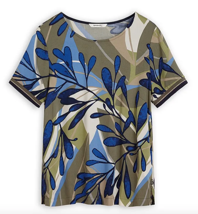 SW - olive print tee