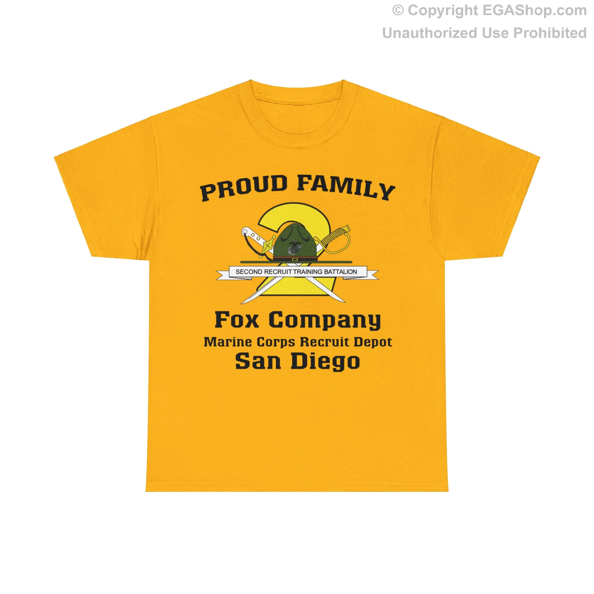 T-Shirt: Fox Co. MCRD San Diego (2nd Battalion Crest)