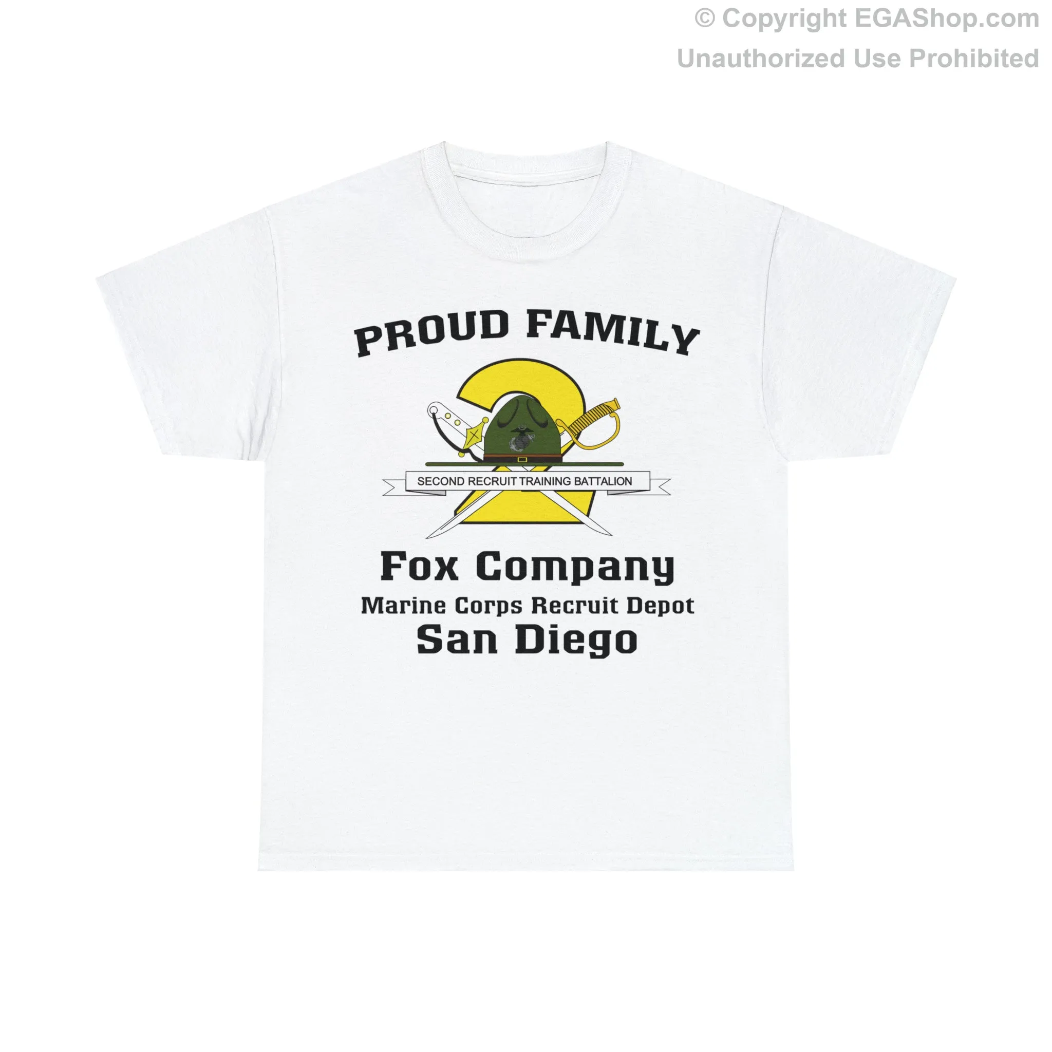 T-Shirt: Fox Co. MCRD San Diego (2nd Battalion Crest)