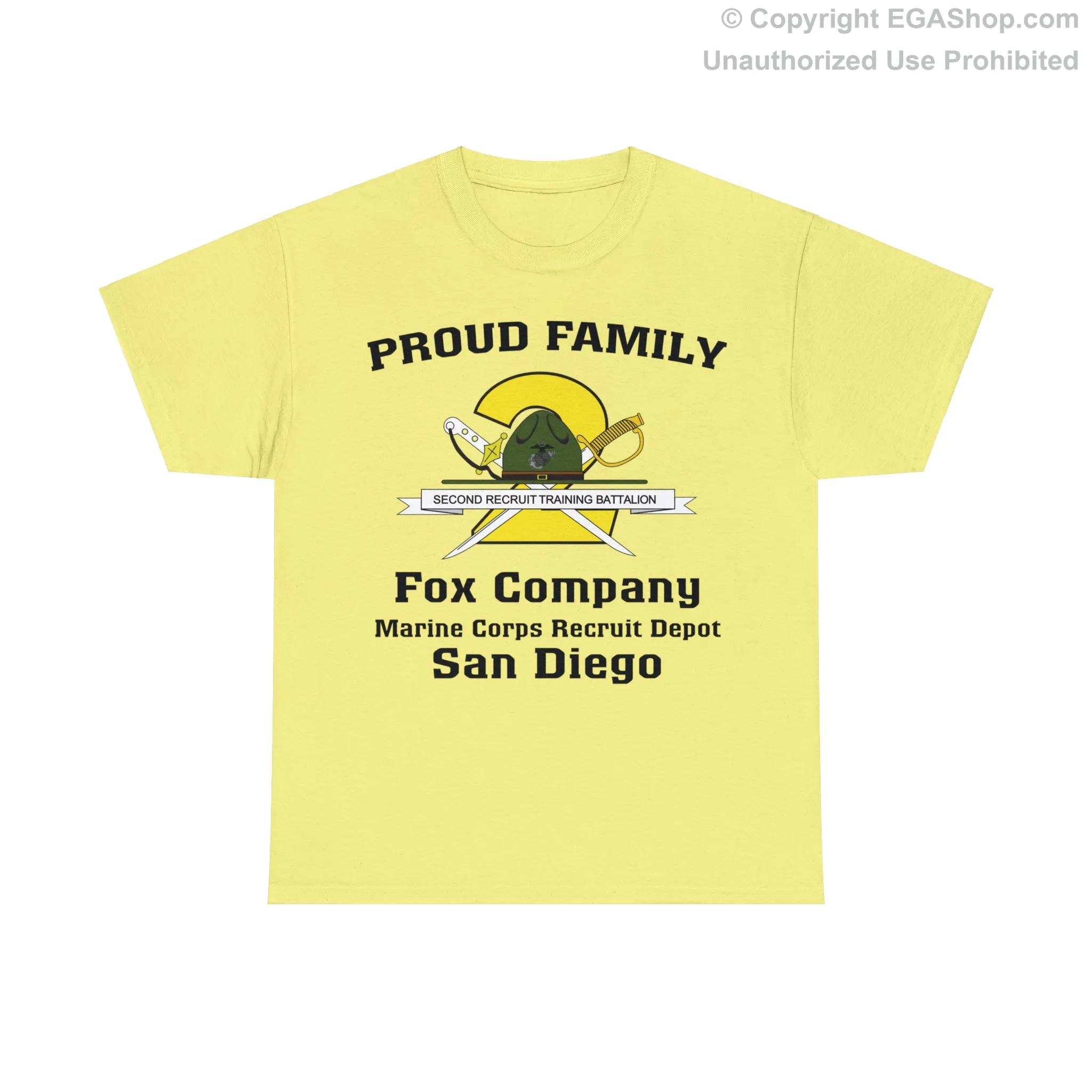 T-Shirt: Fox Co. MCRD San Diego (2nd Battalion Crest)