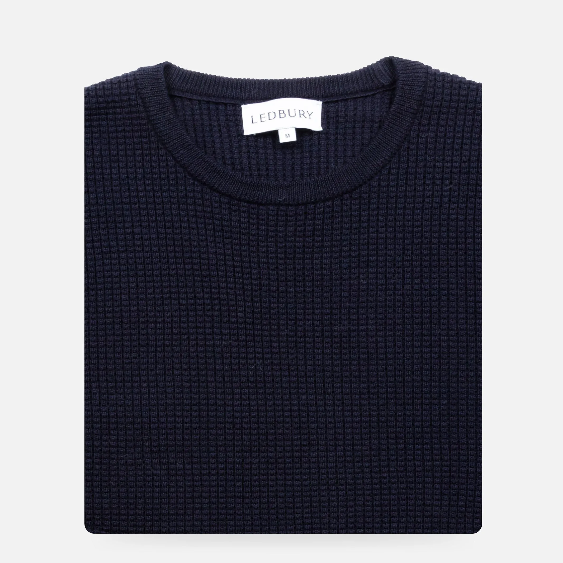 The Navy Walden Thermal Crew Sweater