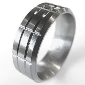 Torque Wedding Band TI-0066