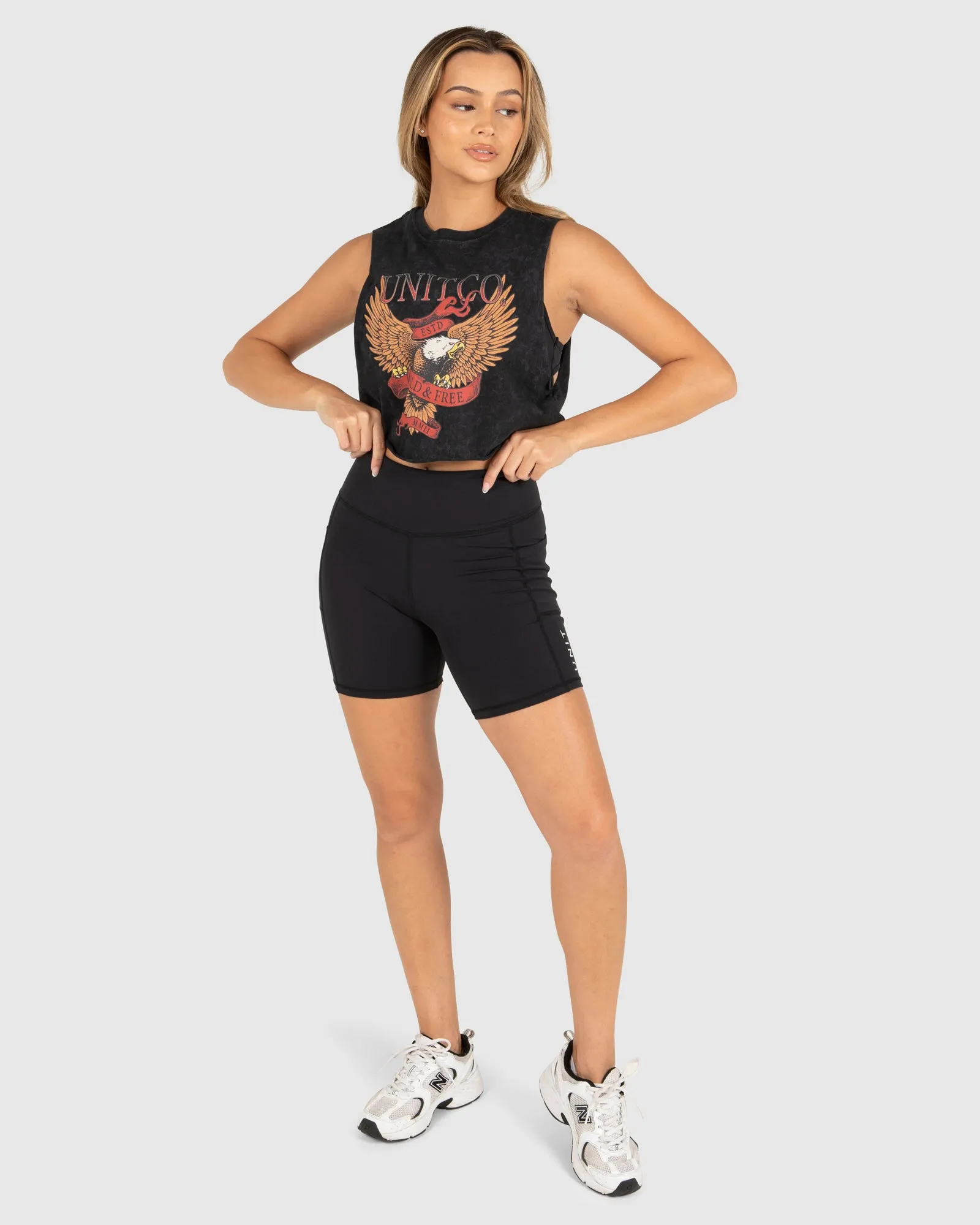 UNIT Kruger Ladies Crop Muscle Tee