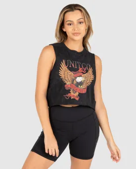 UNIT Kruger Ladies Crop Muscle Tee