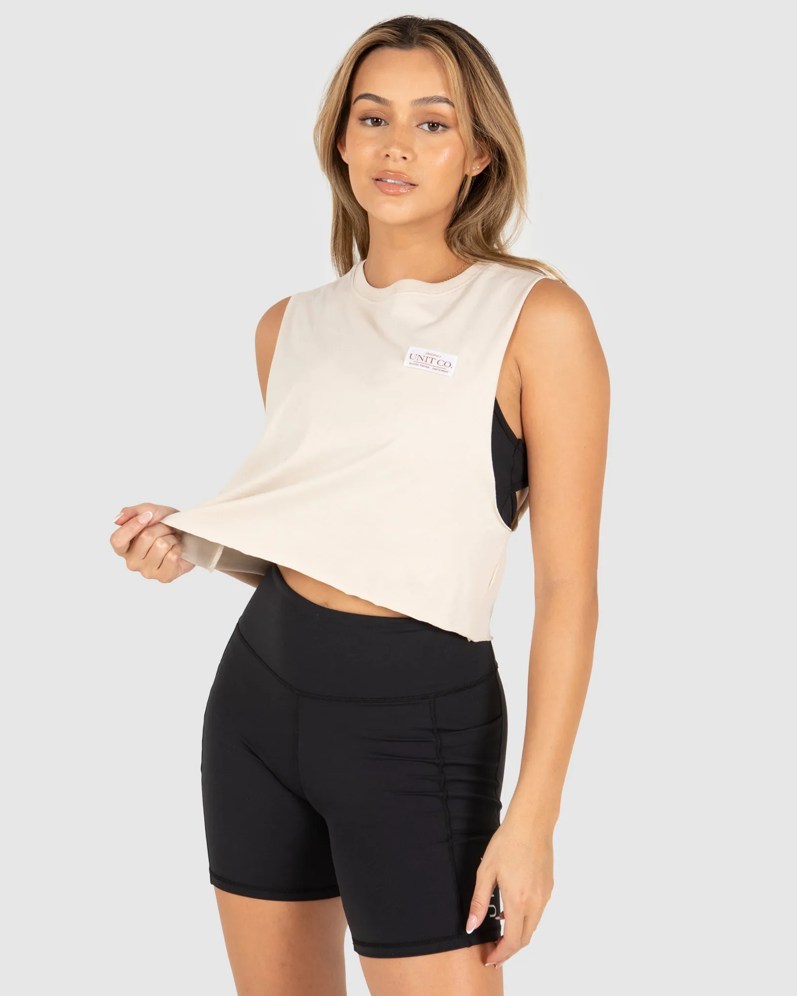 UNIT Ladies Grand Cropped Muscle Tee