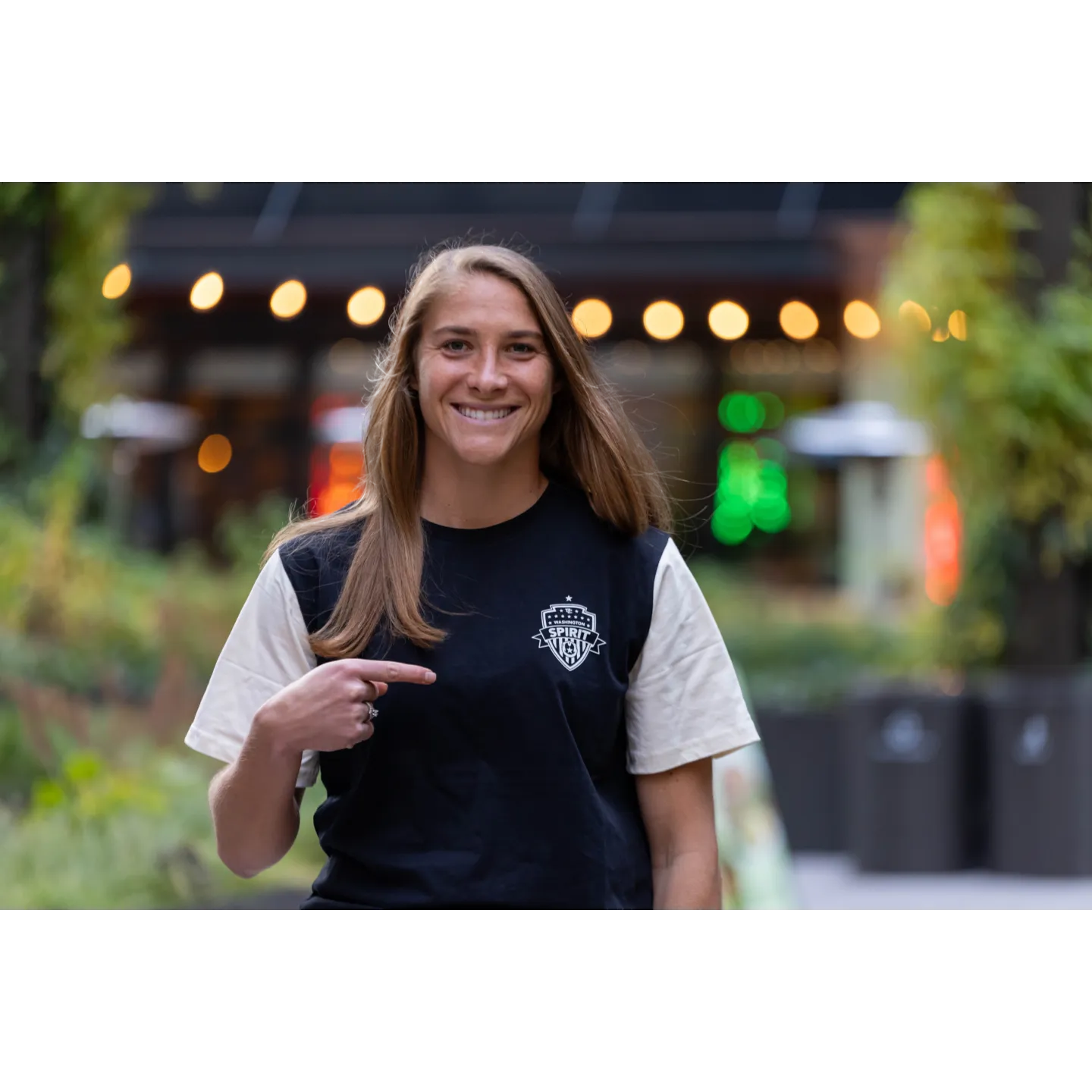 Washington Spirit Black and White Color Block Tee