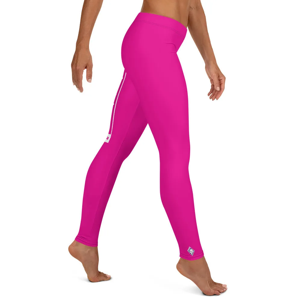 Women's Yoga Pants Workout Leggings For Jiu Jitsu 003 - Hollywood Cerise