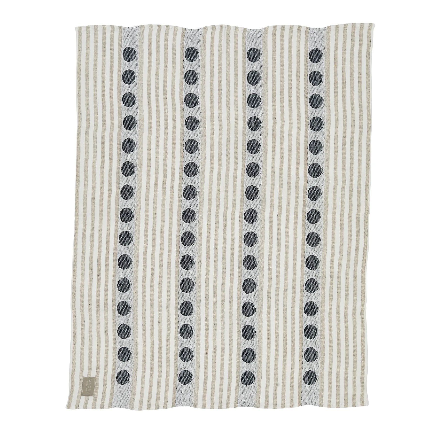 Woods 100% Irish Linen 'Striped' Tea Towel