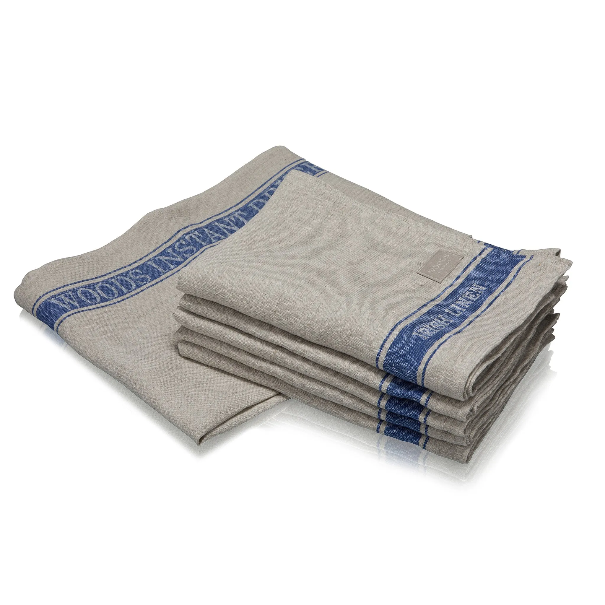 Woods Irish Linen 'Instant Dryer' - Blue Stripe