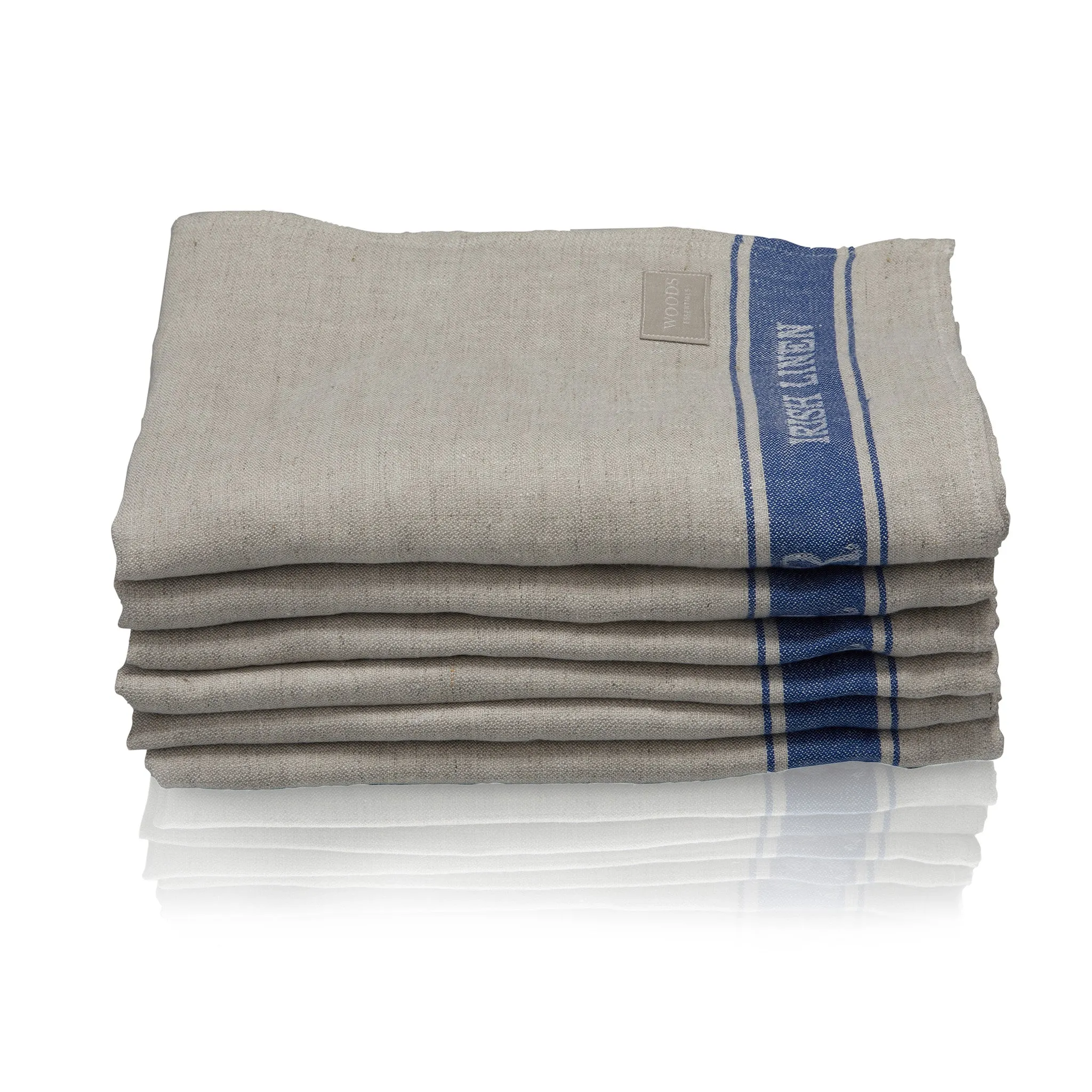 Woods Irish Linen 'Instant Dryer' - Blue Stripe