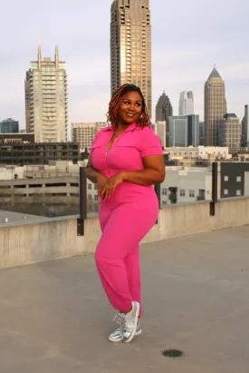 Workout Pink Jumpsuit