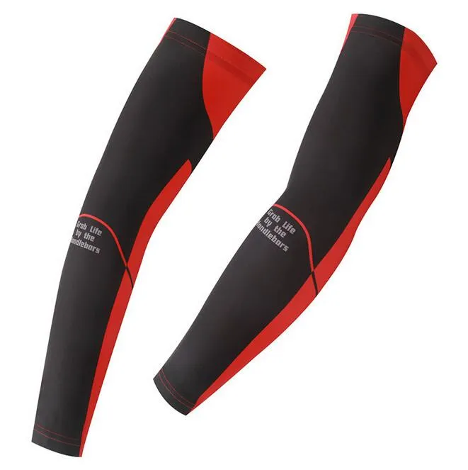 XINTOWN Red Black Cycling Arm Warmers