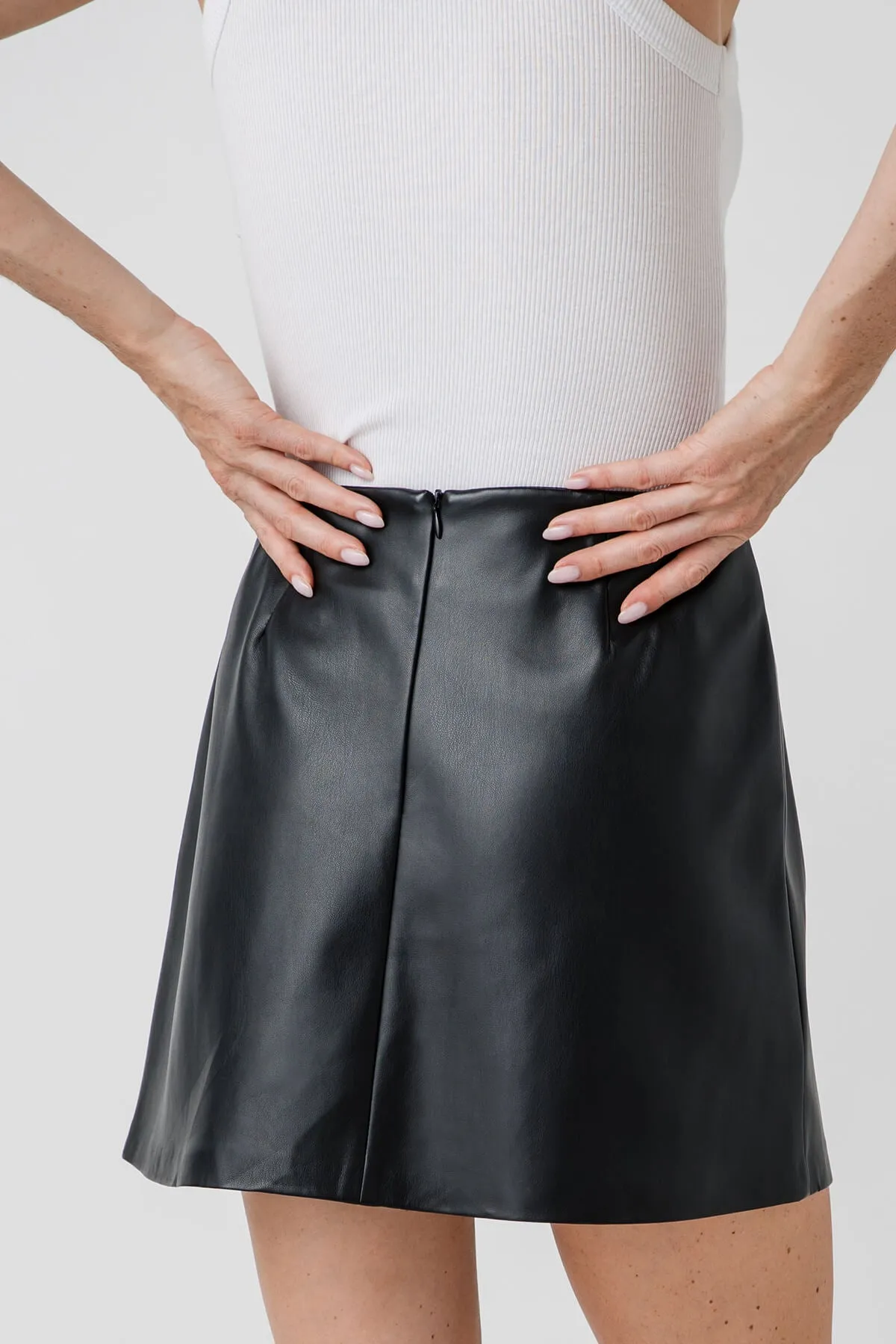 Z Supply Ciera Leather Skirt